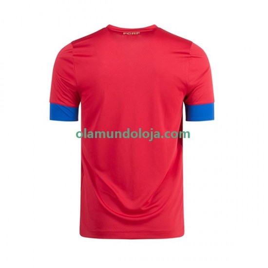 Camisola Costa Rica Homem Equipamento Primeiro Copa do Mundo 2022 Manga Curta